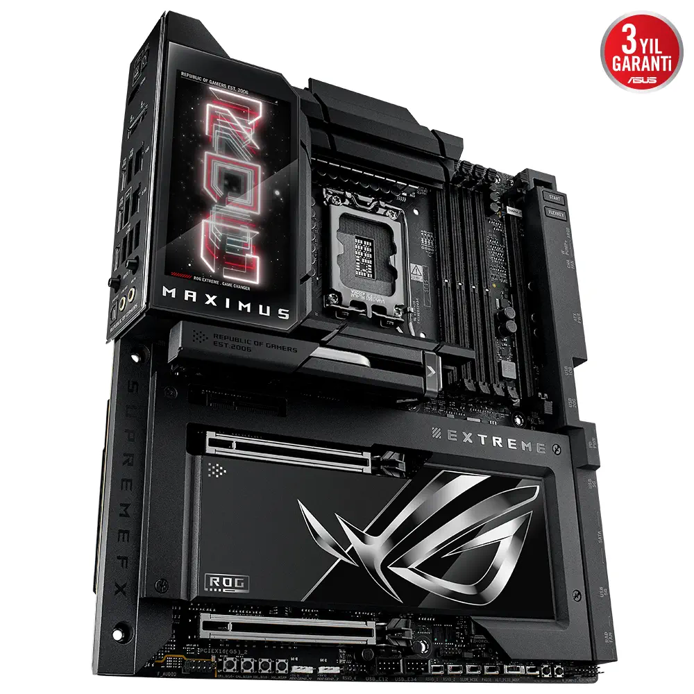 ASUS ROG MAXIMUS Z890 EXTREME Intel LGA1851 Z890 DDR5 8800+MHz(OC) E-ATX Gaming (Oyuncu) Anakart