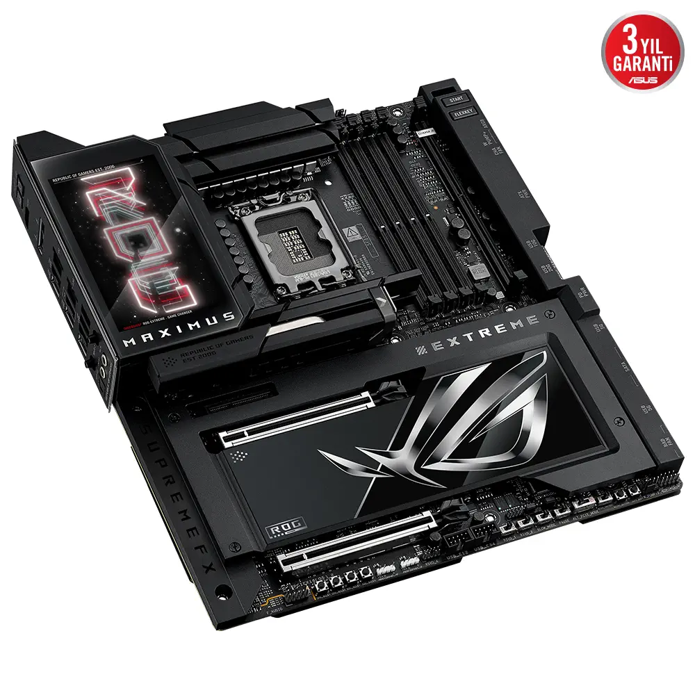 ASUS ROG MAXIMUS Z890 EXTREME Intel LGA1851 Z890 DDR5 8800+MHz(OC) E-ATX Gaming (Oyuncu) Anakart