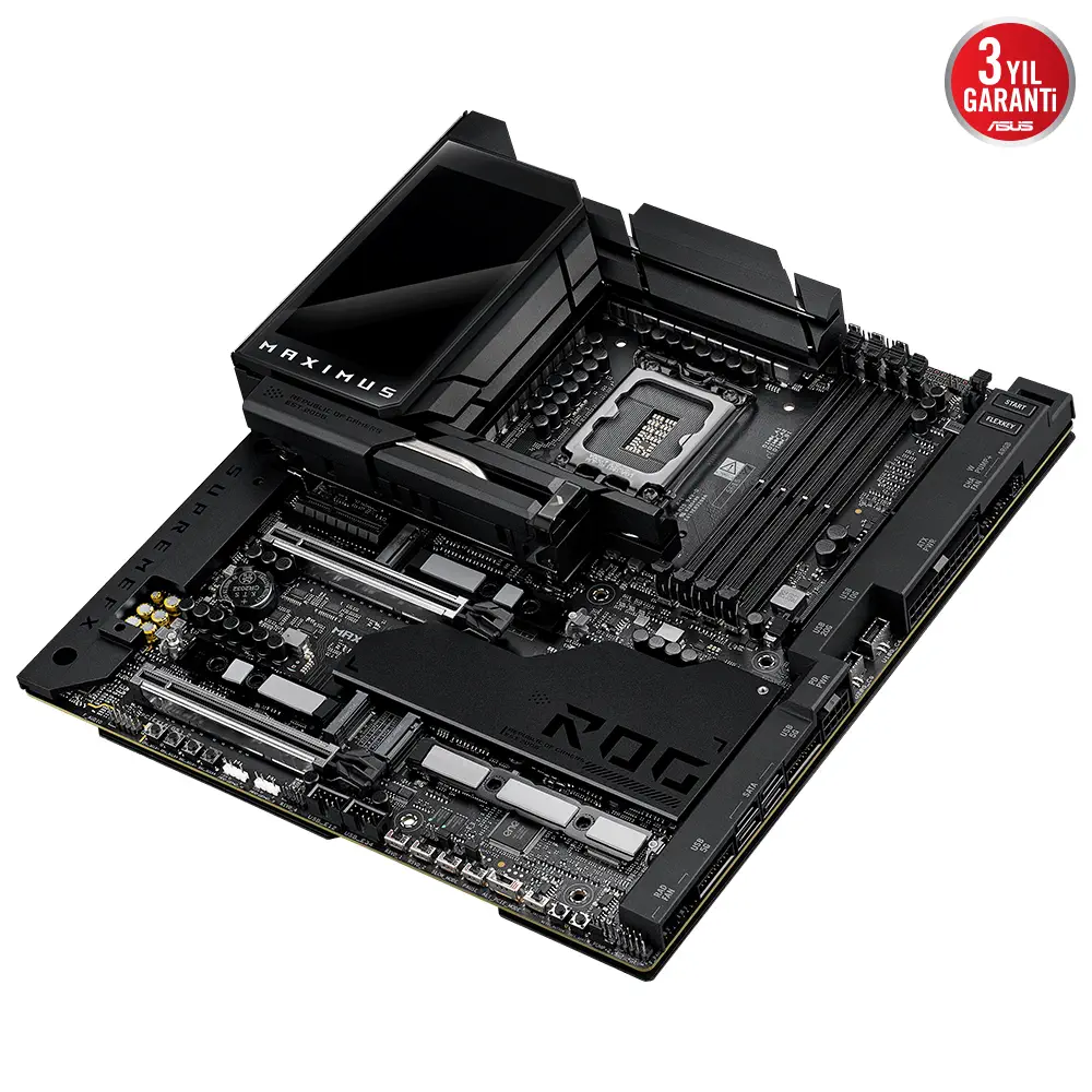 ASUS ROG MAXIMUS Z890 EXTREME Intel LGA1851 Z890 DDR5 8800+MHz(OC) E-ATX Gaming (Oyuncu) Anakart