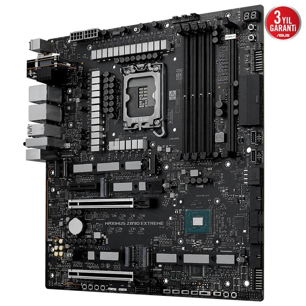 ASUS ROG MAXIMUS Z890 EXTREME Intel LGA1851 Z890 DDR5 8800+MHz(OC) E-ATX Gaming (Oyuncu) Anakart