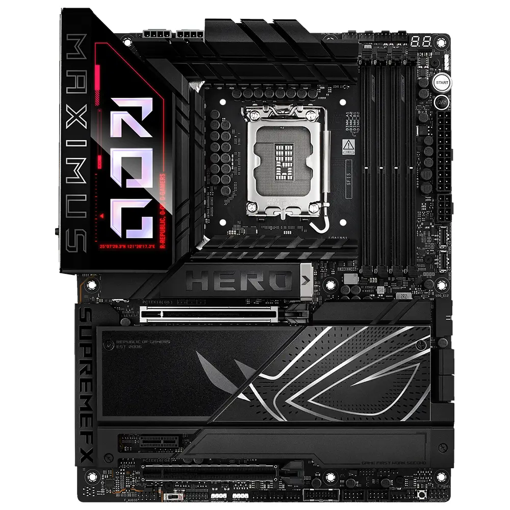 ASUS ROG MAXIMUS Z890 HERO Intel LGA1851 Z890 DDR5 8800+MHz(OC) ATX Gaming (Oyuncu) Anakart