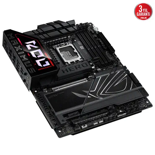 ASUS ROG MAXIMUS Z890 HERO Intel LGA1851 Z890 DDR5 8800+MHz(OC) ATX Gaming (Oyuncu) Anakart