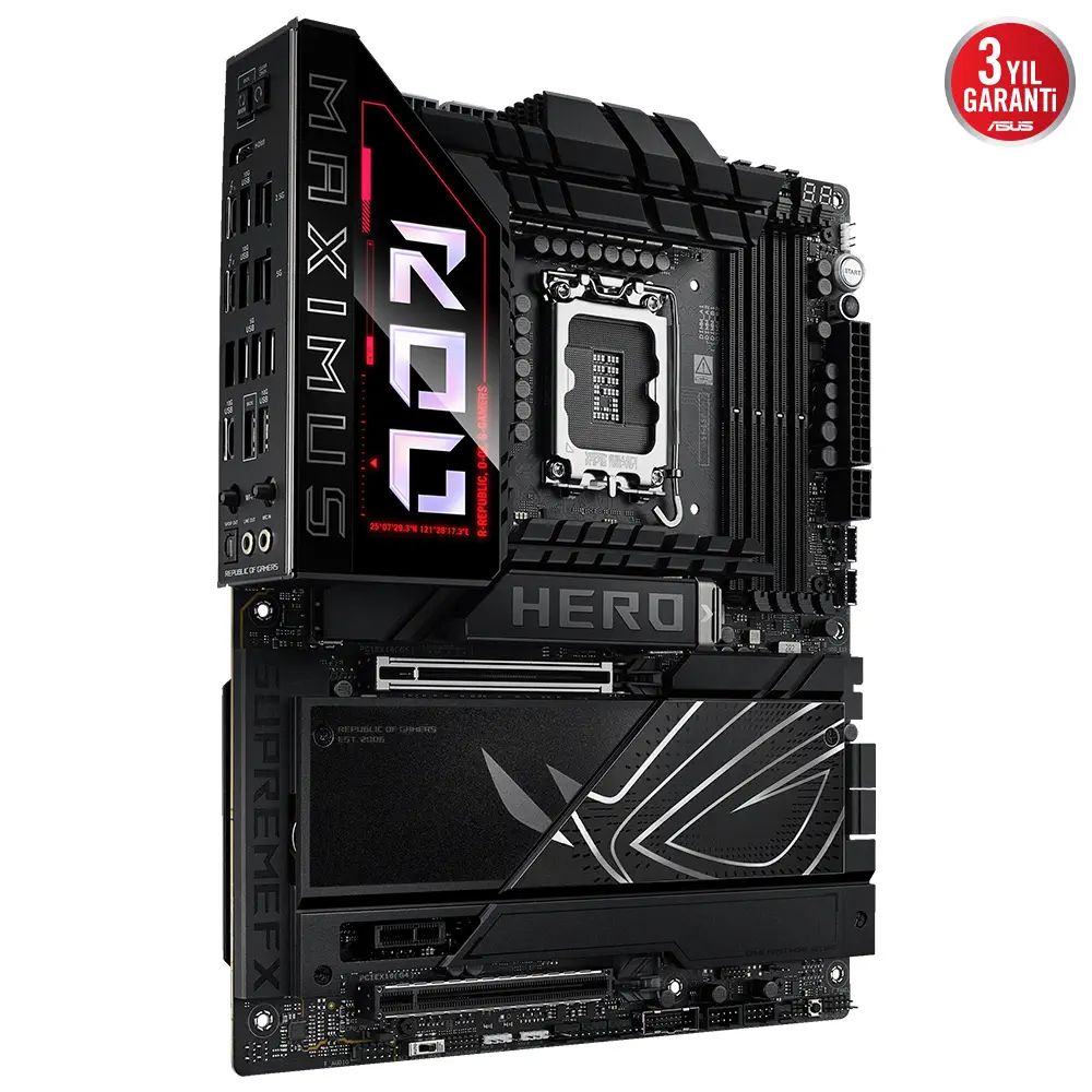 ASUS ROG MAXIMUS Z890 HERO Intel LGA1851 Z890 DDR5 8800+MHz(OC) ATX Gaming (Oyuncu) Anakart