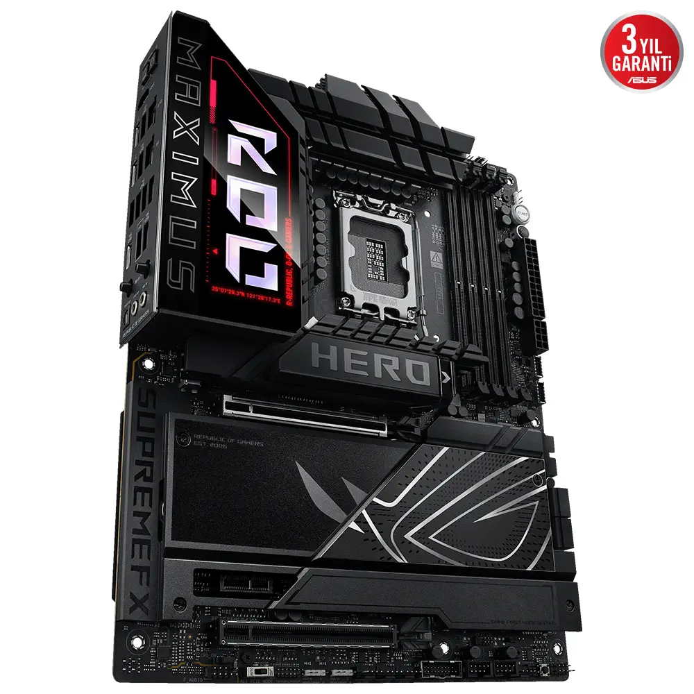 ASUS ROG MAXIMUS Z890 HERO Intel LGA1851 Z890 DDR5 8800+MHz(OC) ATX Gaming (Oyuncu) Anakart