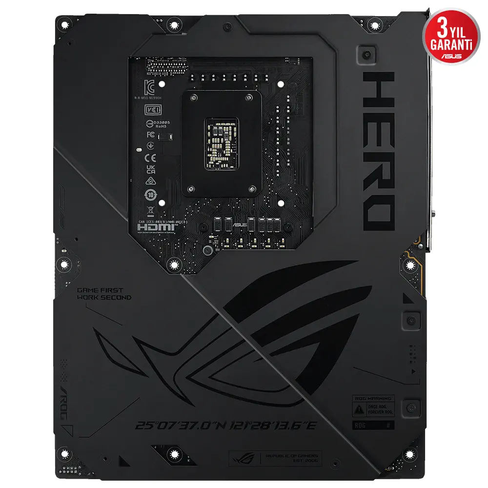 ASUS ROG MAXIMUS Z890 HERO Intel LGA1851 Z890 DDR5 8800+MHz(OC) ATX Gaming (Oyuncu) Anakart