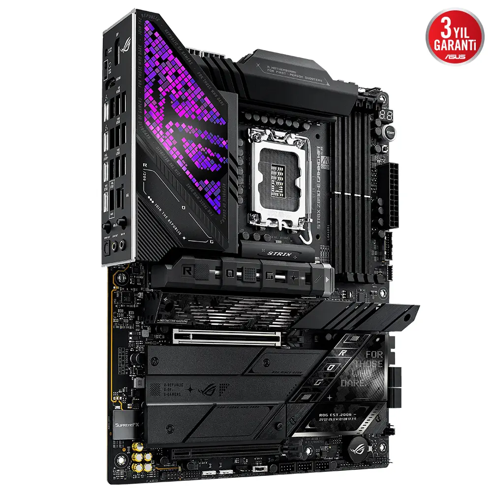 ASUS ROG STRIX Z890-E GAMING WIFI Intel LGA1851 Z890 DDR5 8800+MHz(OC) ATX Gaming (Oyuncu) Anakart