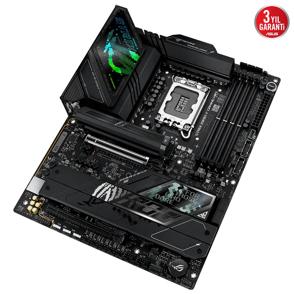 ASUS ROG STRIX Z890-F GAMING WIFI Intel LGA1851 Z890 DDR5 8800+MHz(OC) ATX Gaming (Oyuncu) Anakart