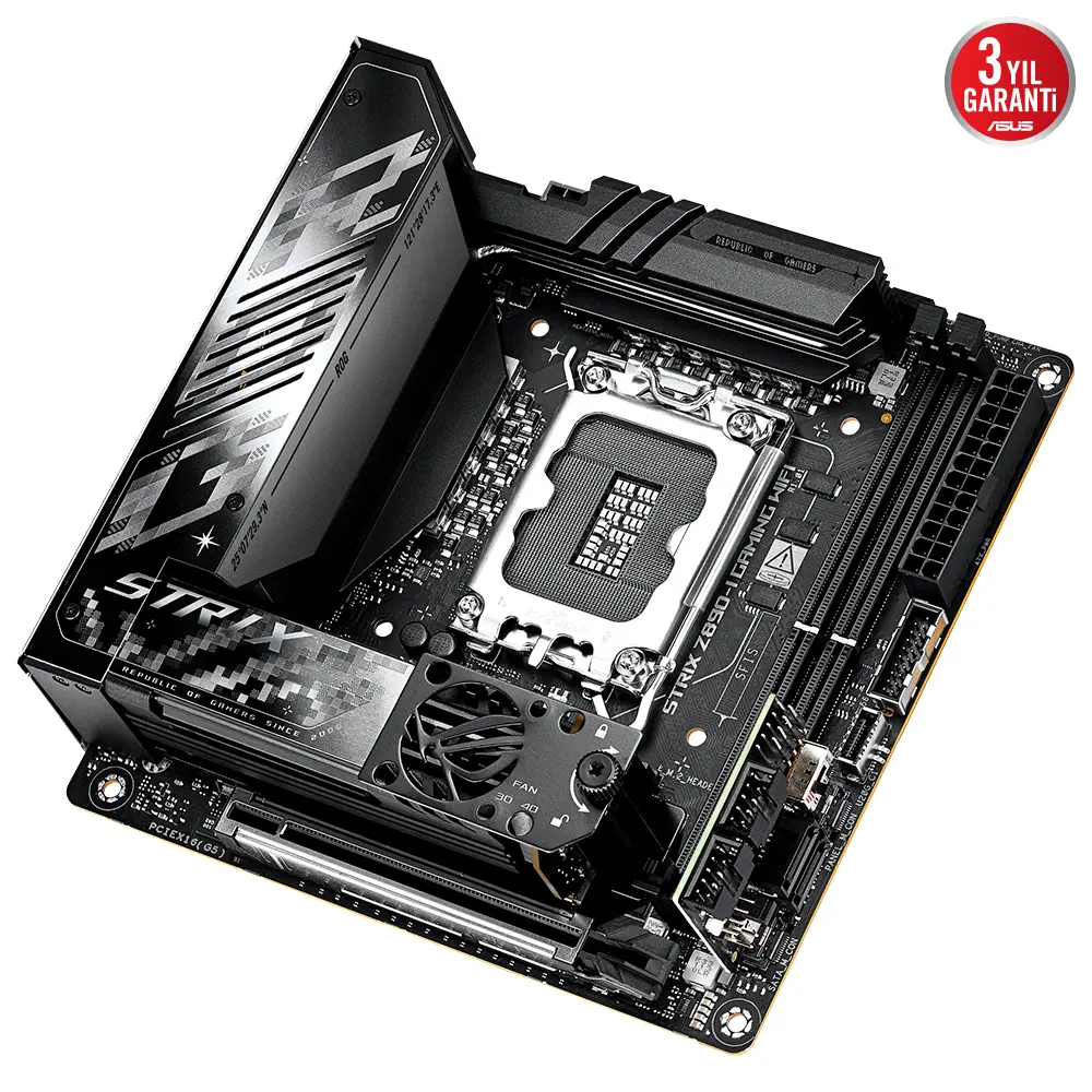 ASUS ROG STRIX Z890-I GAMING WIFI Intel LGA1851 Z890 DDR5 8800+MHz(OC) Mini ITX Gaming (Oyuncu) Anakart