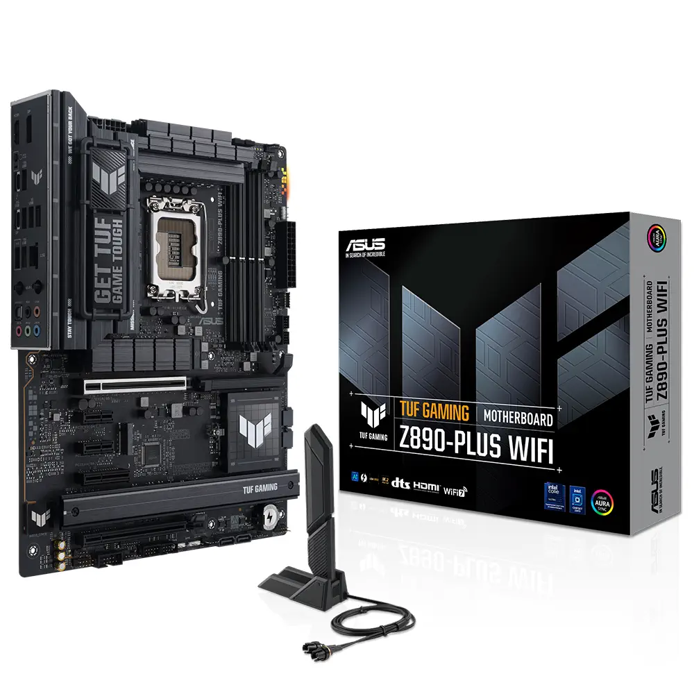 ASUS TUF GAMING Z890-PLUS WIFI Intel LGA1851 Z890 DDR5 9066+MHz(OC) ATX Gaming (Oyuncu) Anakart