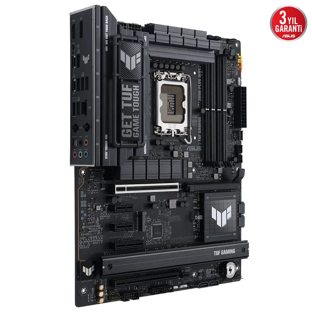 ASUS TUF GAMING Z890-PLUS WIFI Intel LGA1851 Z890 DDR5 9066+MHz(OC) ATX Gaming (Oyuncu) Anakart