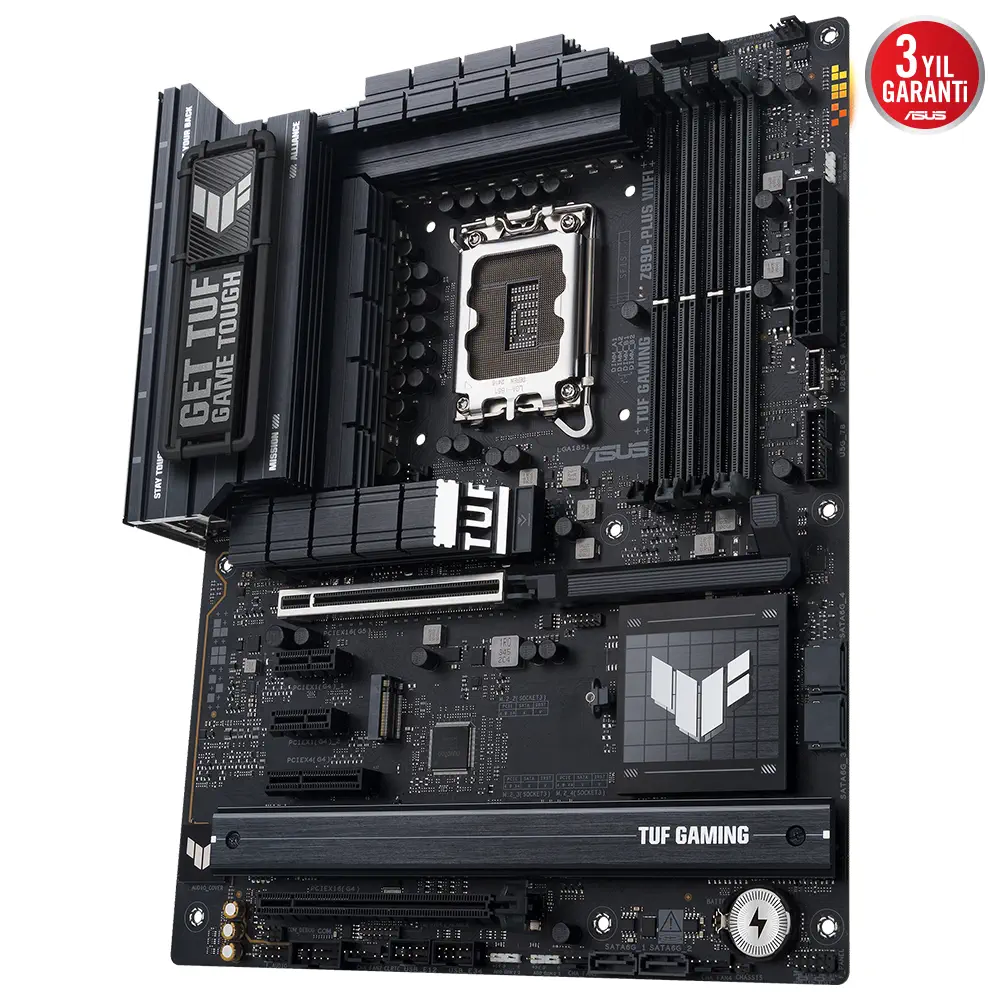 ASUS TUF GAMING Z890-PLUS WIFI Intel LGA1851 Z890 DDR5 9066+MHz(OC) ATX Gaming (Oyuncu) Anakart