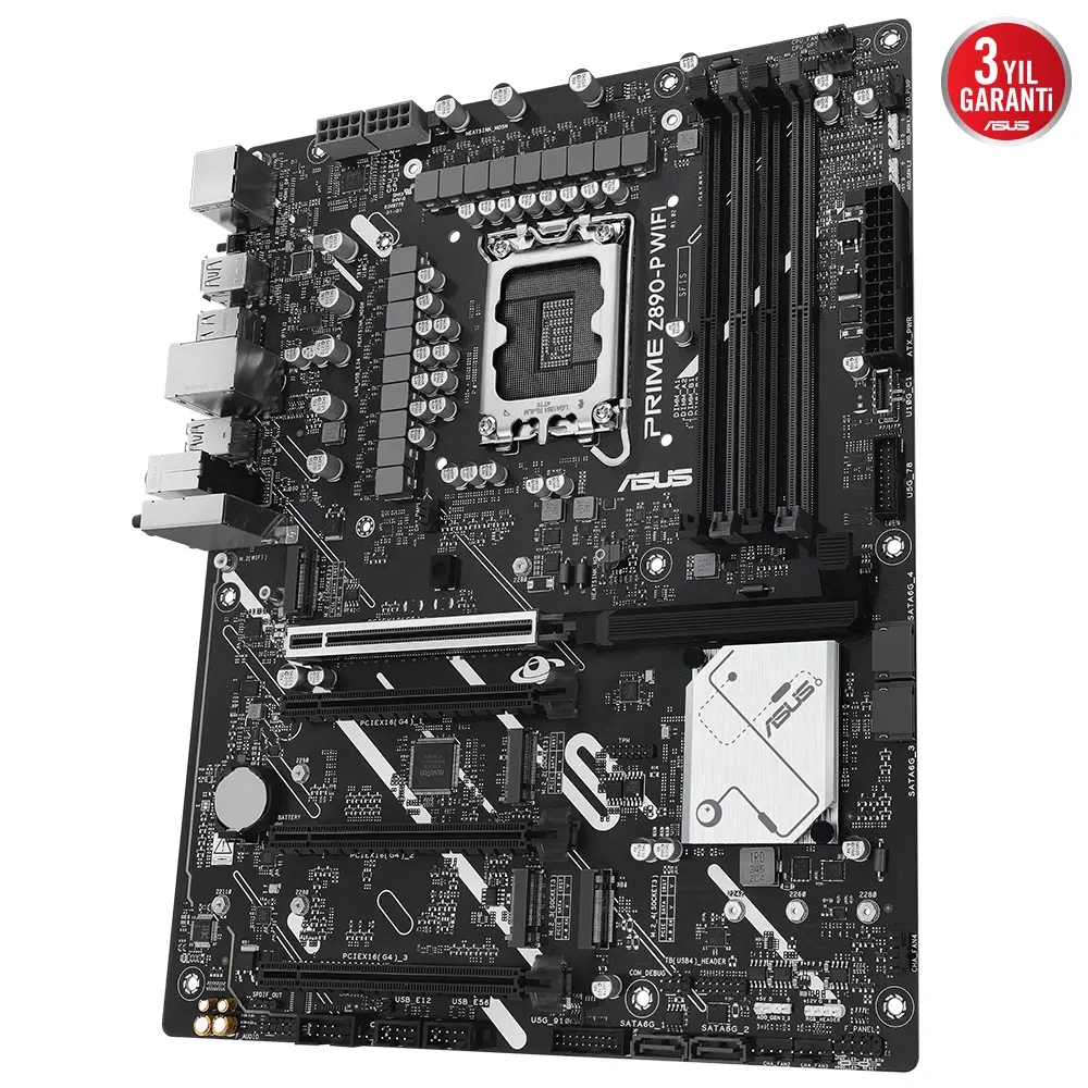 ASUS PRIME Z890-P WIFI Intel LGA1851 Z890 DDR5 8400+MHz(OC) ATX Gaming (Oyuncu) Anakart