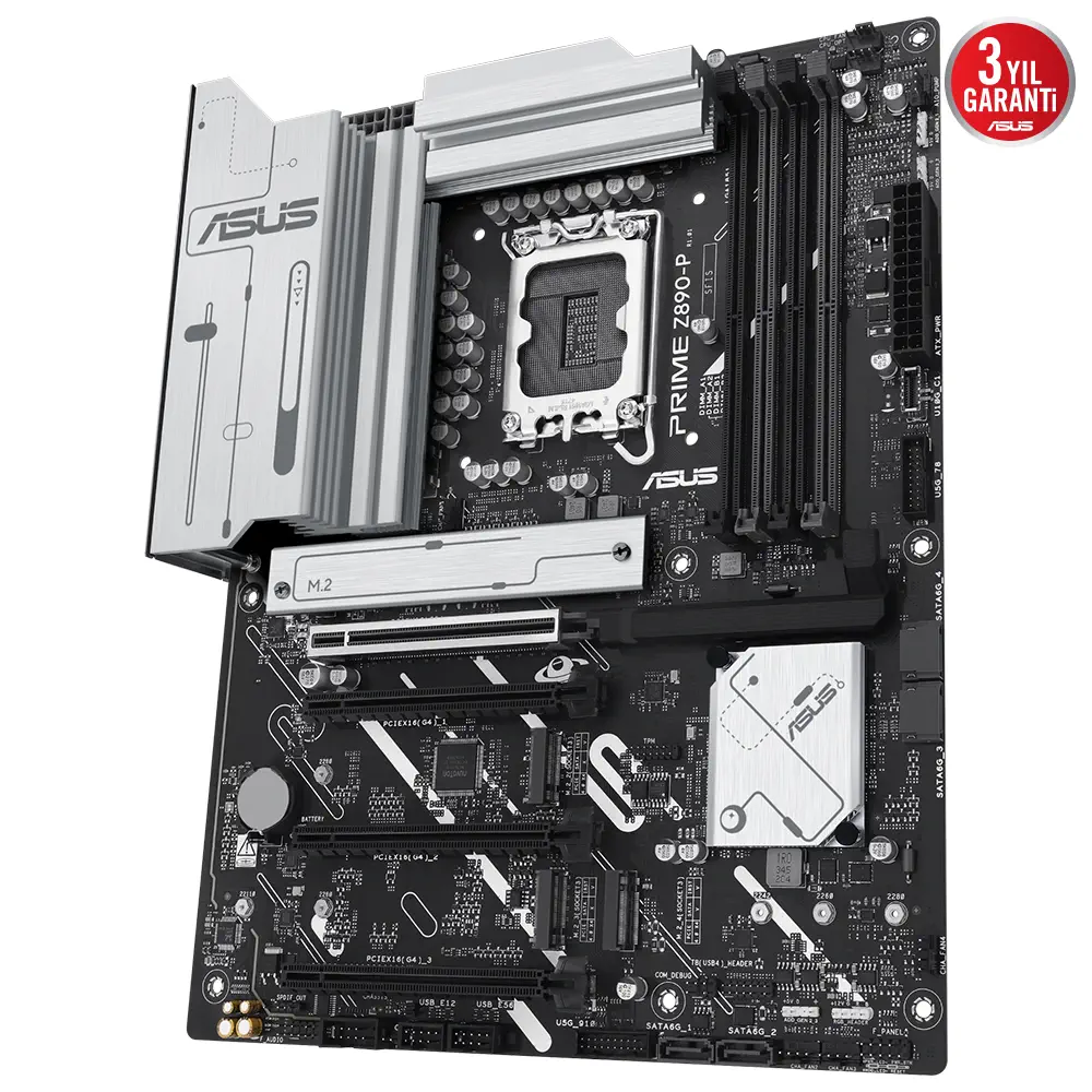 ASUS PRIME Z890-P Intel LGA1851 Z890 DDR5 8400+MHz(OC) ATX Gaming (Oyuncu) Anakart