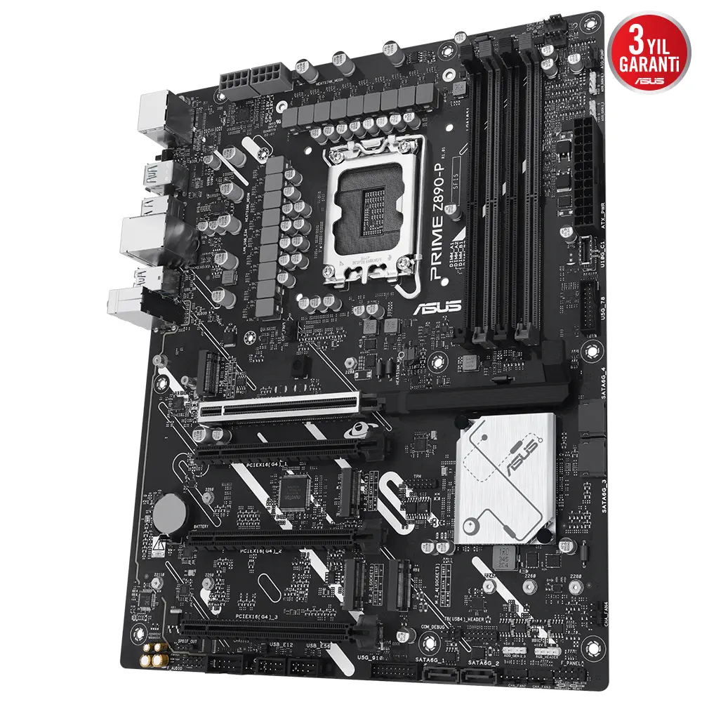 ASUS PRIME Z890-P Intel LGA1851 Z890 DDR5 8400+MHz(OC) ATX Gaming (Oyuncu) Anakart