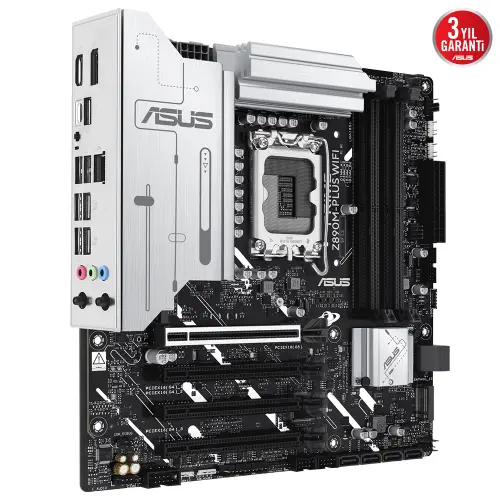 ASUS PRIME Z890M-PLUS WIFI Intel LGA1851 Z890 DDR5 8400+MHz(OC) ATX Gaming (Oyuncu) Anakart