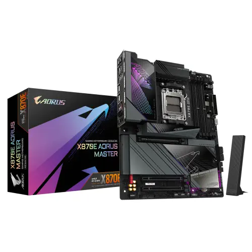 Gigabyte X870E AORUS MASTER Soket AM5 DDR5 8600(OC) ATX Gaming (Oyuncu) Anakart