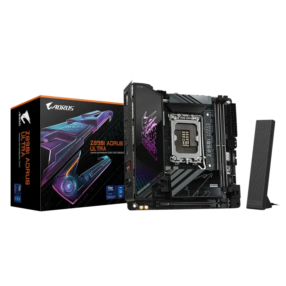 Gigabyte Z890I AORUS ULTRA Soket 1851 DDR5 8800(OC) MHz ATX Gaming (Oyuncu) Anakart