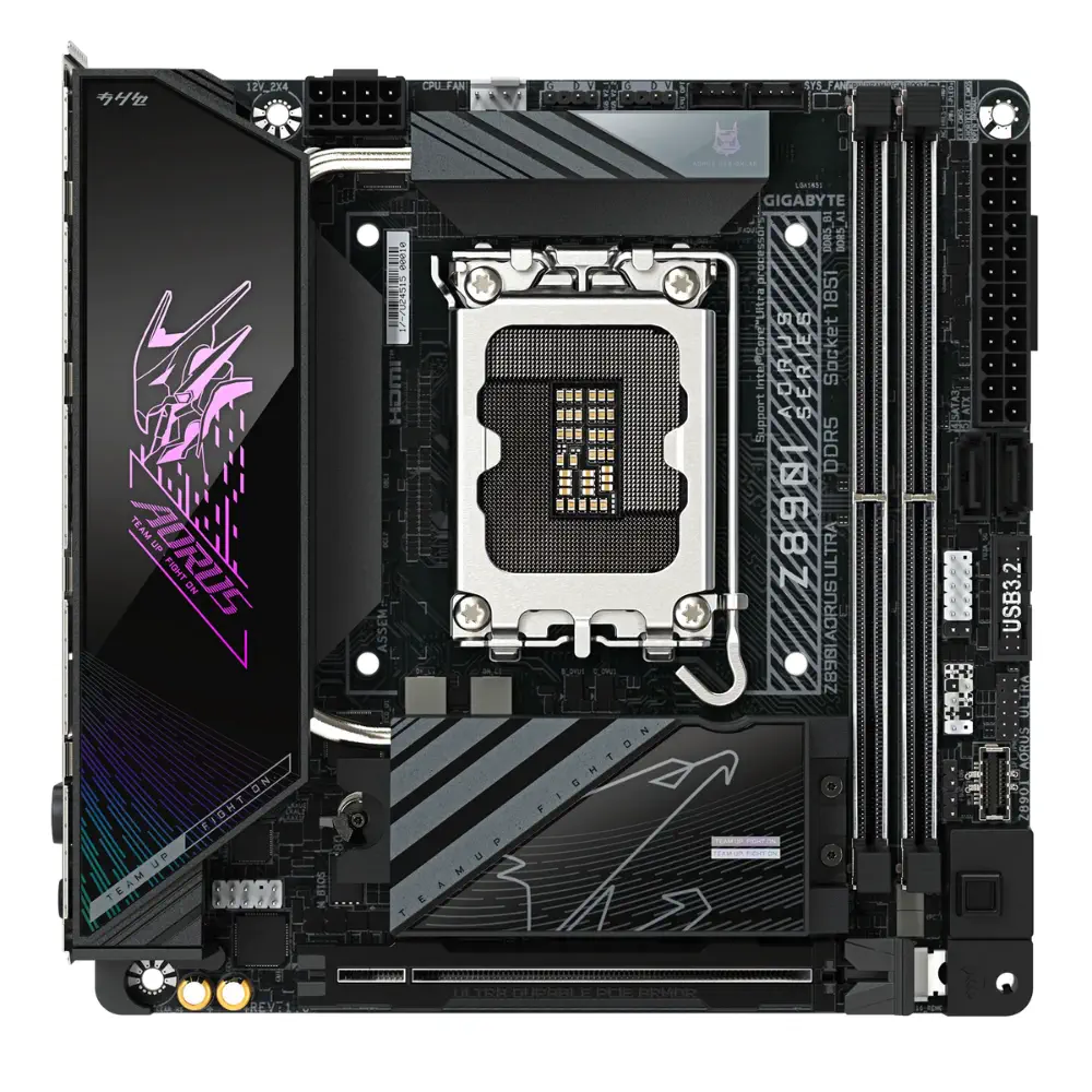 Gigabyte Z890I AORUS ULTRA Soket 1851 DDR5 8800(OC) MHz ATX Gaming (Oyuncu) Anakart