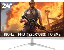 GamePower Vivid T40 24″ 1800R Curved RGB Beyaz 180Hz 0.5ms FHD Va Panel 2x2W Speaker Gaming Monitör (Sıfır Ölü Piksel Garantili)