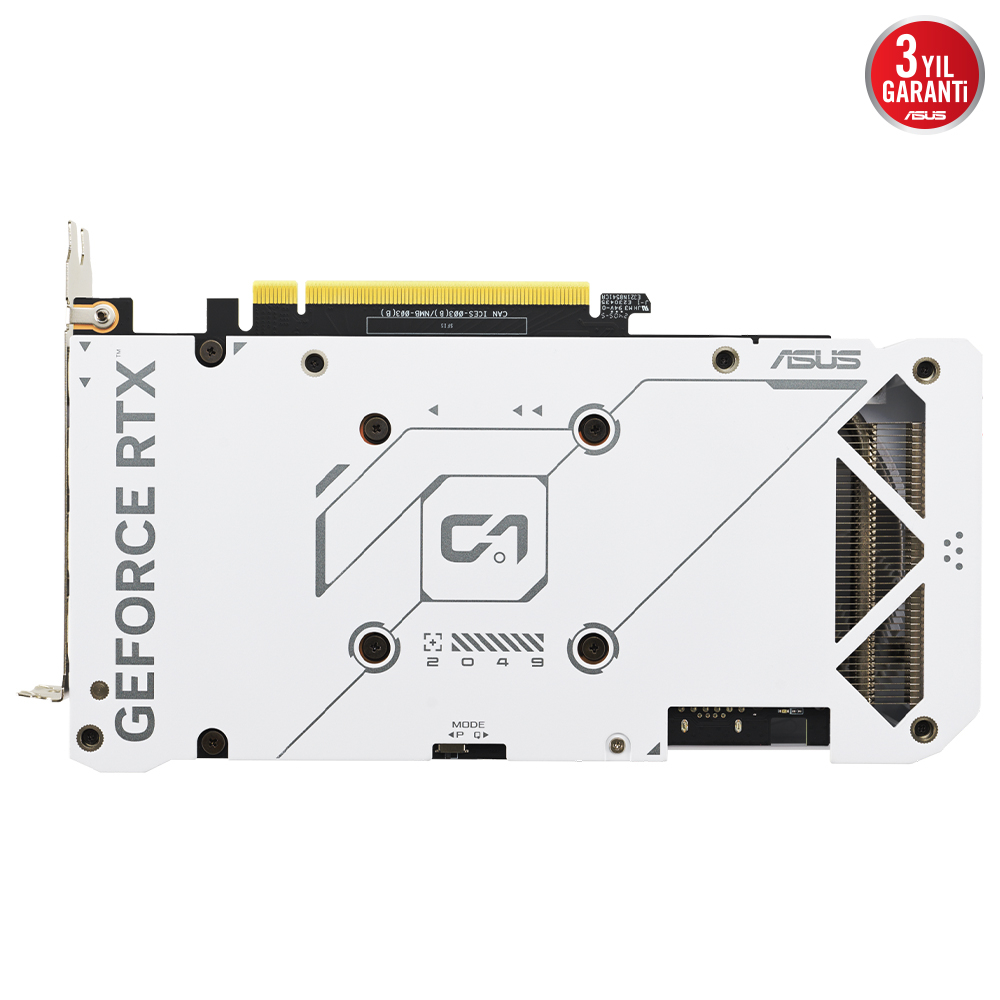 ASUS Dual GeForce RTX 4070 SUPER EVO White OC Edition 12GB GDDR6X 192Bit DX12 DLSS 3 Gaming (Oyuncu) Ekran Kartı