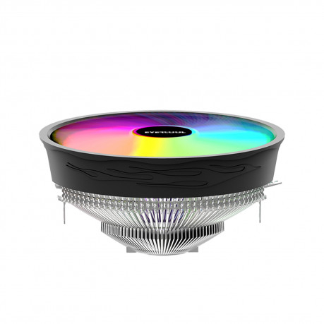 Evercool CS-02 Rainbow 3PİN 12CM AM4 - AM5 / 1700 Uyumlu CPU Hava Soğutucusu