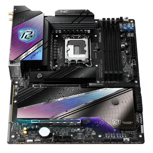 Asrock PHANTOM GAMING Z890 Nova WiFi LGA1851 DDR5  9600MHz+(OC) ATX Gaming (Oyuncu) Anakart