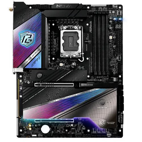 Asrock PHANTOM GAMING Z890 Nova WiFi LGA1851 DDR5  9600MHz+(OC) ATX Gaming (Oyuncu) Anakart