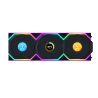 Lian Li UNI FAN SL WIRELESS LCD 3x120mm Siyah Kasa Fanı (G99.12SLLCD1W3B.00)