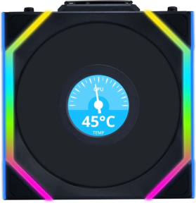 Lian Li UNI FAN REVERSE SL WIRELESS LCD 1x120mm Siyah Kasa Fanı (G99.12RSLLCD1W1B.00)