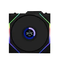 Lian Li UNI FAN TL WIRELESS LCD 1x120mm Siyah Kasa Fanı (G99.12TLLCD1W1B.00)