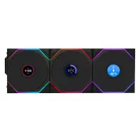 Lian Li UNI FAN TL WIRELESS LCD 3x120mm Siyah Kasa Fanı (G99.12TLLCD1W3B.00)