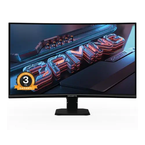 Gigabyte GS27FC 27″ 180Hz 1ms VA Curved Adaptive-Sync Full HD Gaming (Oyuncu) Monitör