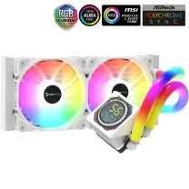 GamePower Skadi Square 240 ARGB Beyaz (RGB Borulu) 240mm Cpu Sıvı Soğutma 