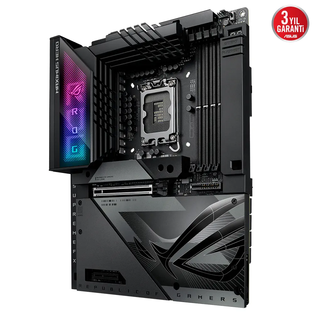 ASUS ROG Maximus Z790 Hero BTF Intel Z790 Soket LGA1700 DDR5 8000(OC)MHz ATX Gaming (Oyuncu) Anakart 