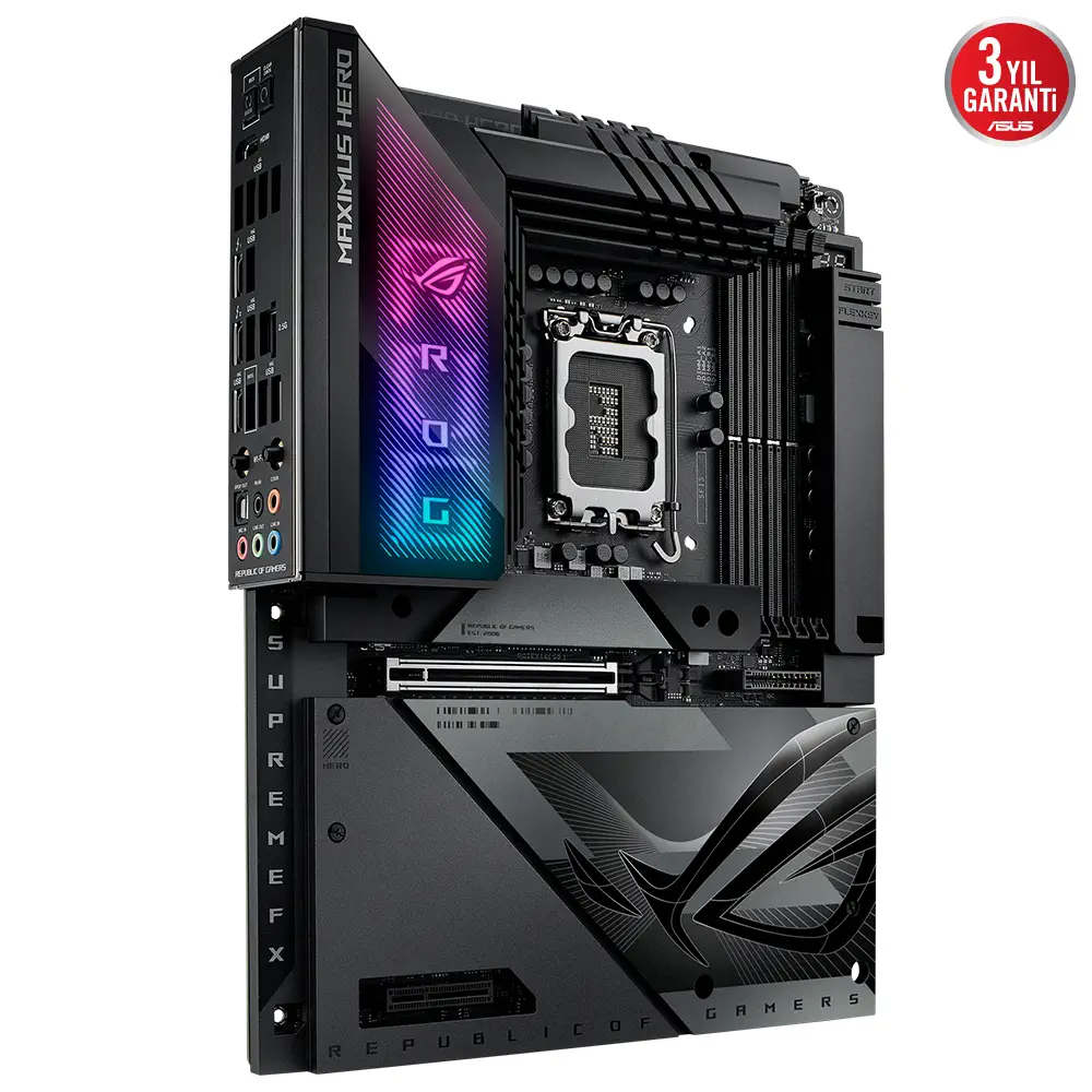 ASUS ROG Maximus Z790 Hero BTF Intel Z790 Soket LGA1700 DDR5 8000(OC)MHz ATX Gaming (Oyuncu) Anakart 