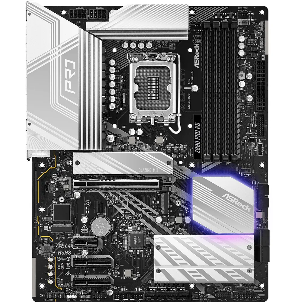 Asrock Z890 Pro RS LGA1851 DDR5 9066MHz+(OC) ATX Gaming (Oyuncu) Anakart