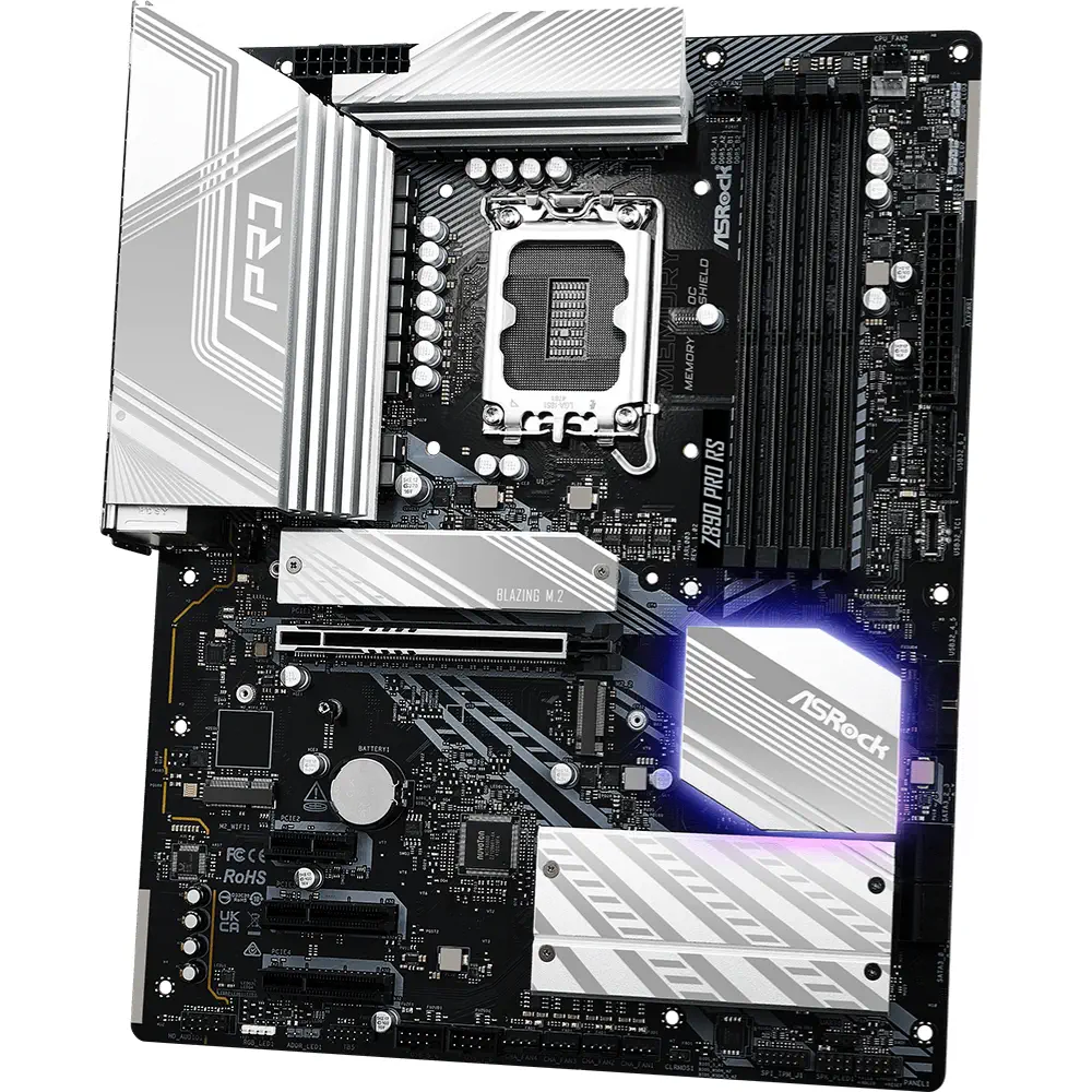 Asrock Z890 Pro RS LGA1851 DDR5 9066MHz+(OC) ATX Gaming (Oyuncu) Anakart