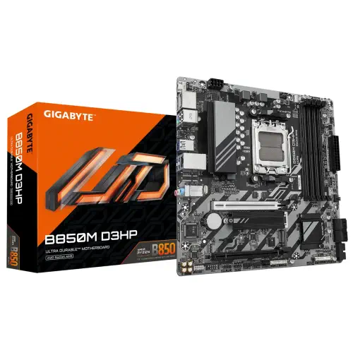 Gigabyte B850M D3HP Soket AM5 DDR5 8200(OC) ATX Gaming (Oyuncu) Anakart