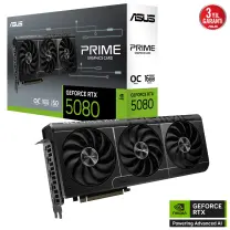 ASUS PRIME GeForce RTX 5080 PRIME-RTX5080-O16G 16GB GDDR7 OC Edition 256 Bit Gaming (Oyuncu) Ekran Kartı