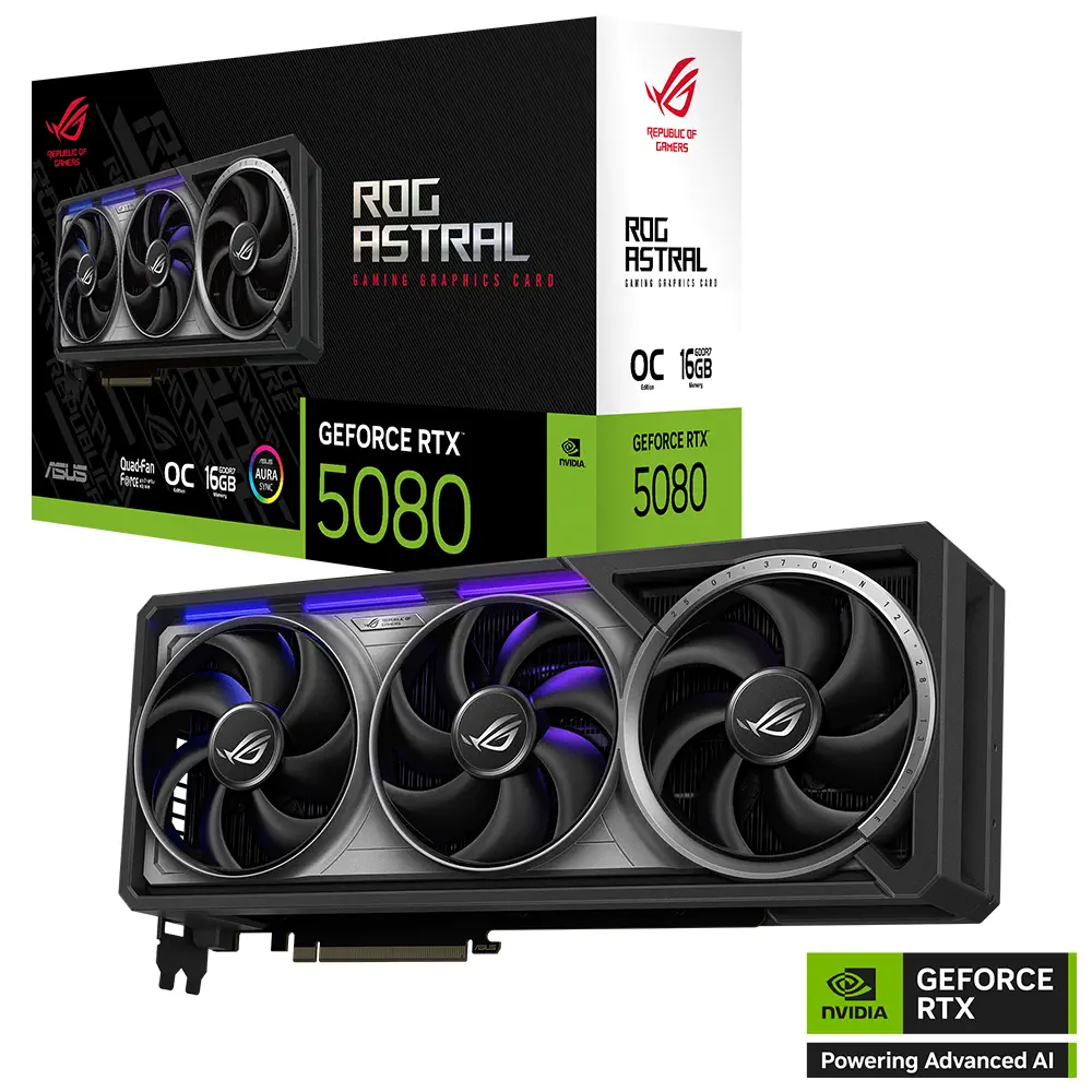 ASUS ROG Astral GeForce RTX 5080 ROG-ASTRAL-RTX5080-O16G-GAMING 16GB GDDR7 OC Edition 256 Bit Gaming (Oyuncu) Ekran Kartı