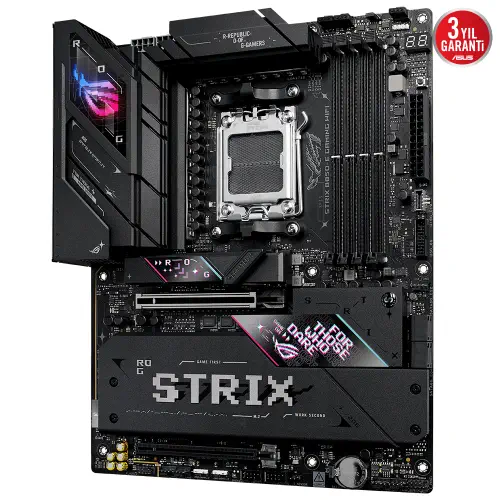 ASUS ROG STRIX B850-E Gaming Wifi AMD B850 Soket AM5 DDR5 8000+(OC)MHz ATX Gaming (Oyuncu) Anakart