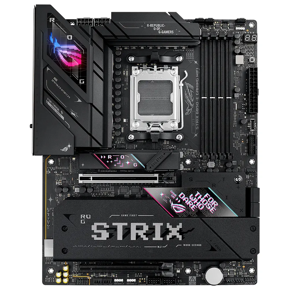 ASUS ROG STRIX B850-E Gaming Wifi AMD B850 Soket AM5 DDR5 8000+(OC)MHz ATX Gaming (Oyuncu) Anakart