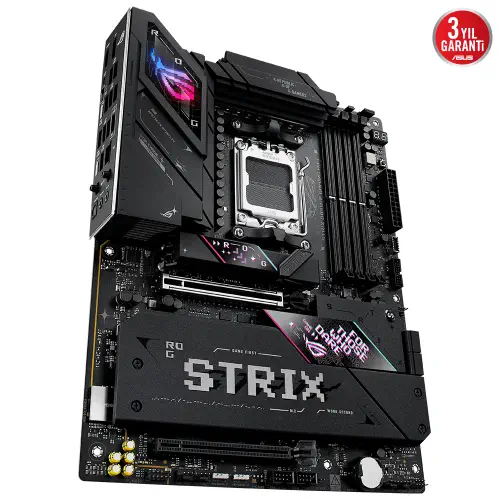 ASUS ROG STRIX B850-E Gaming Wifi AMD B850 Soket AM5 DDR5 8000+(OC)MHz ATX Gaming (Oyuncu) Anakart