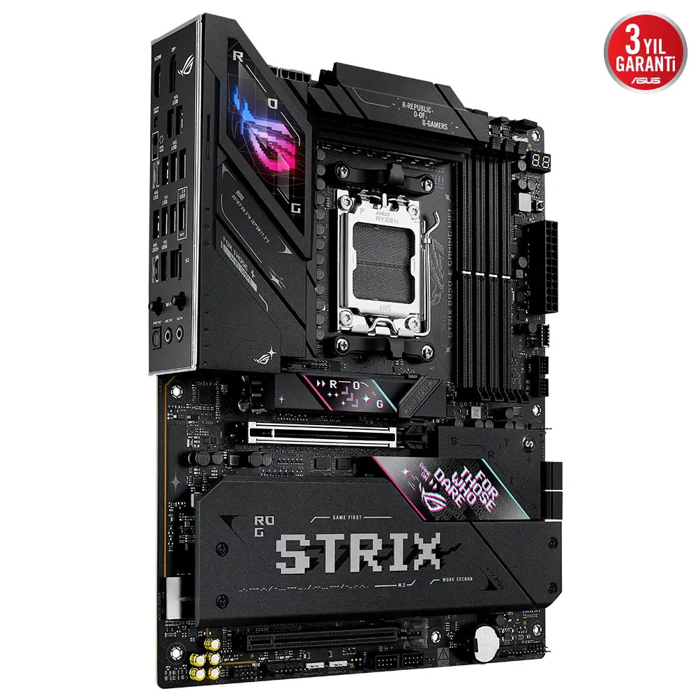 ASUS ROG STRIX B850-E Gaming Wifi AMD B850 Soket AM5 DDR5 8000+(OC)MHz ATX Gaming (Oyuncu) Anakart