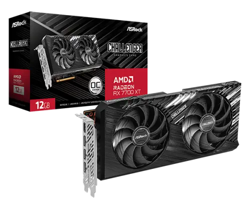 Asrock AMD Radeon RX 7700 XT Challenger 12GB OC GDDR6 192Bit Gaming (Oyuncu) Ekran Kartı