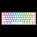 Redragon K630W-RGB Dragonborn Blue Switch %60 TR Q Beyaz Mekanik Kablolu Gaming (Oyuncu) Klavye