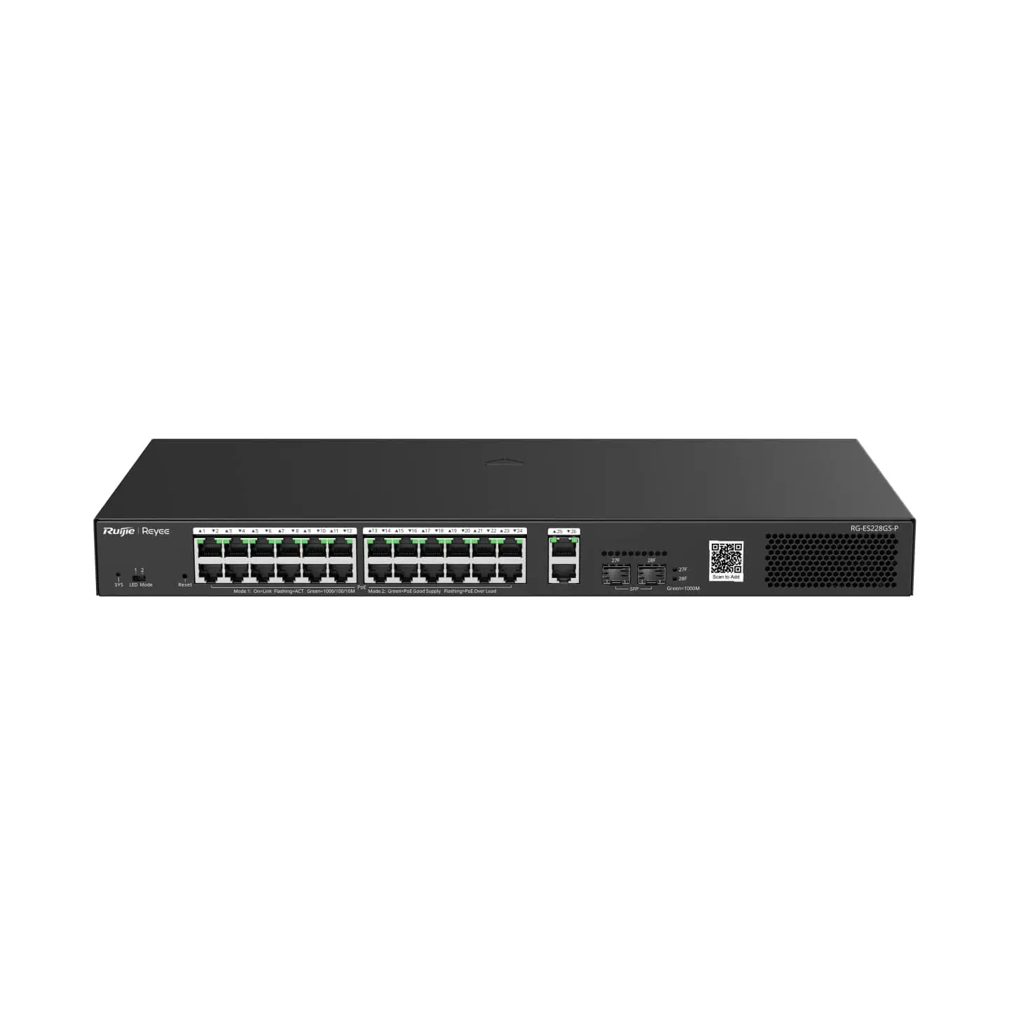 Ruijie Reyee RG-ES228GS-P 28 Port Gigabit Yönetilebilir PoE Switch