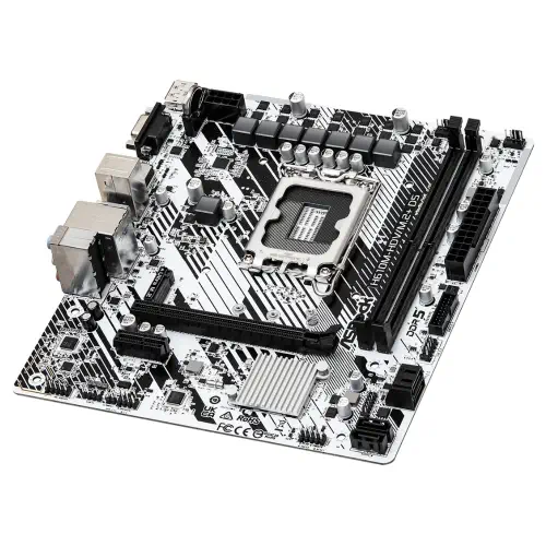 Asrock H610M-HDV/M.2+D5 M.2 HDMI VGA DP Micro ATX 1700p Gaming (Oyuncu) Anakart (90-MXBM50-A0UAYZ)