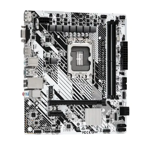 Asrock H610M-HDV/M.2+D5 M.2 HDMI VGA DP Micro ATX 1700p Gaming (Oyuncu) Anakart (90-MXBM50-A0UAYZ)