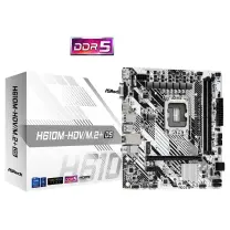 Asrock H610M-HDV/M.2+D5 M.2 HDMI VGA DP Micro ATX 1700p Gaming (Oyuncu) Anakart (90-MXBM50-A0UAYZ)